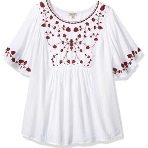 Lucky Brand Embroidered Blouse